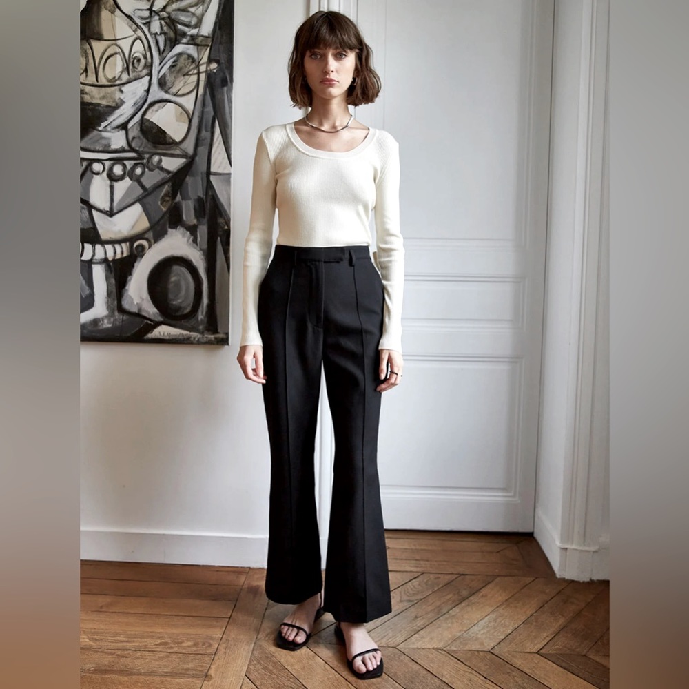NWT Pixie Market / New Revival Black Flared Trouser Pants